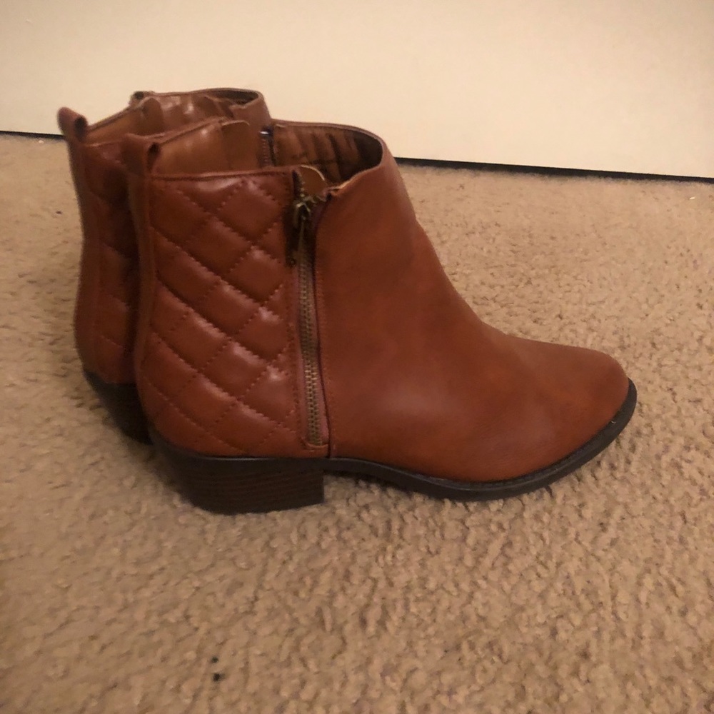 Brown ankle boots